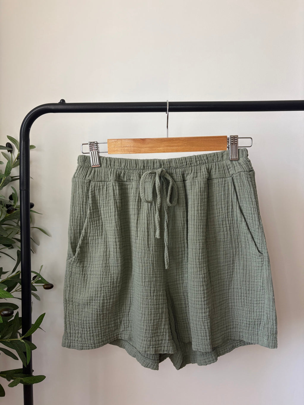Ensemble chemise & short - Kaki