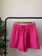Ensemble chemise & short - Rose