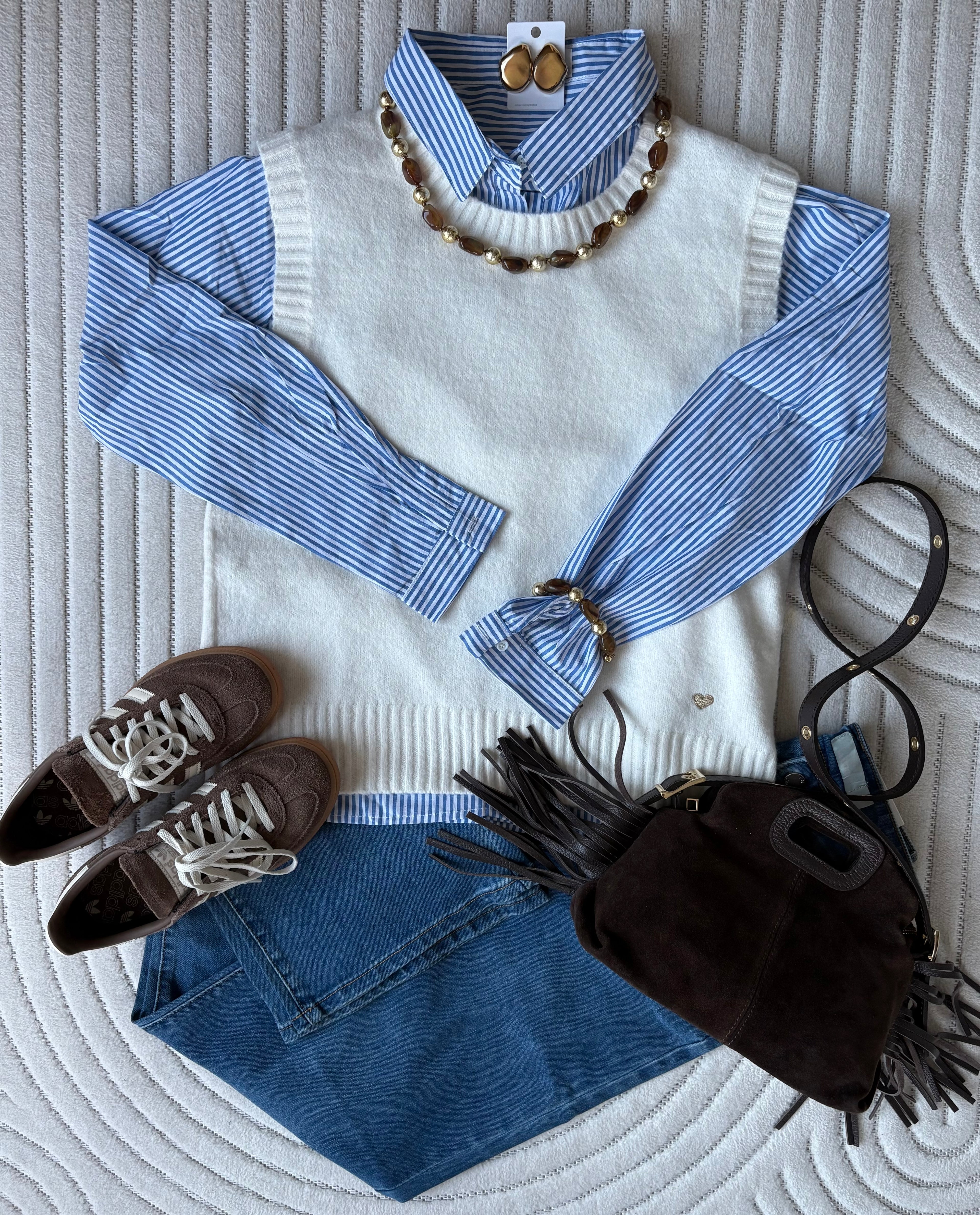Pull sans manche - Blanc