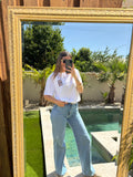 T-shirt Amore – Blanc & Léopard