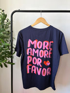 T-shirt Amore - Bleu Marine & Rose