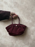 Sac cabas en suédine - Bordeaux