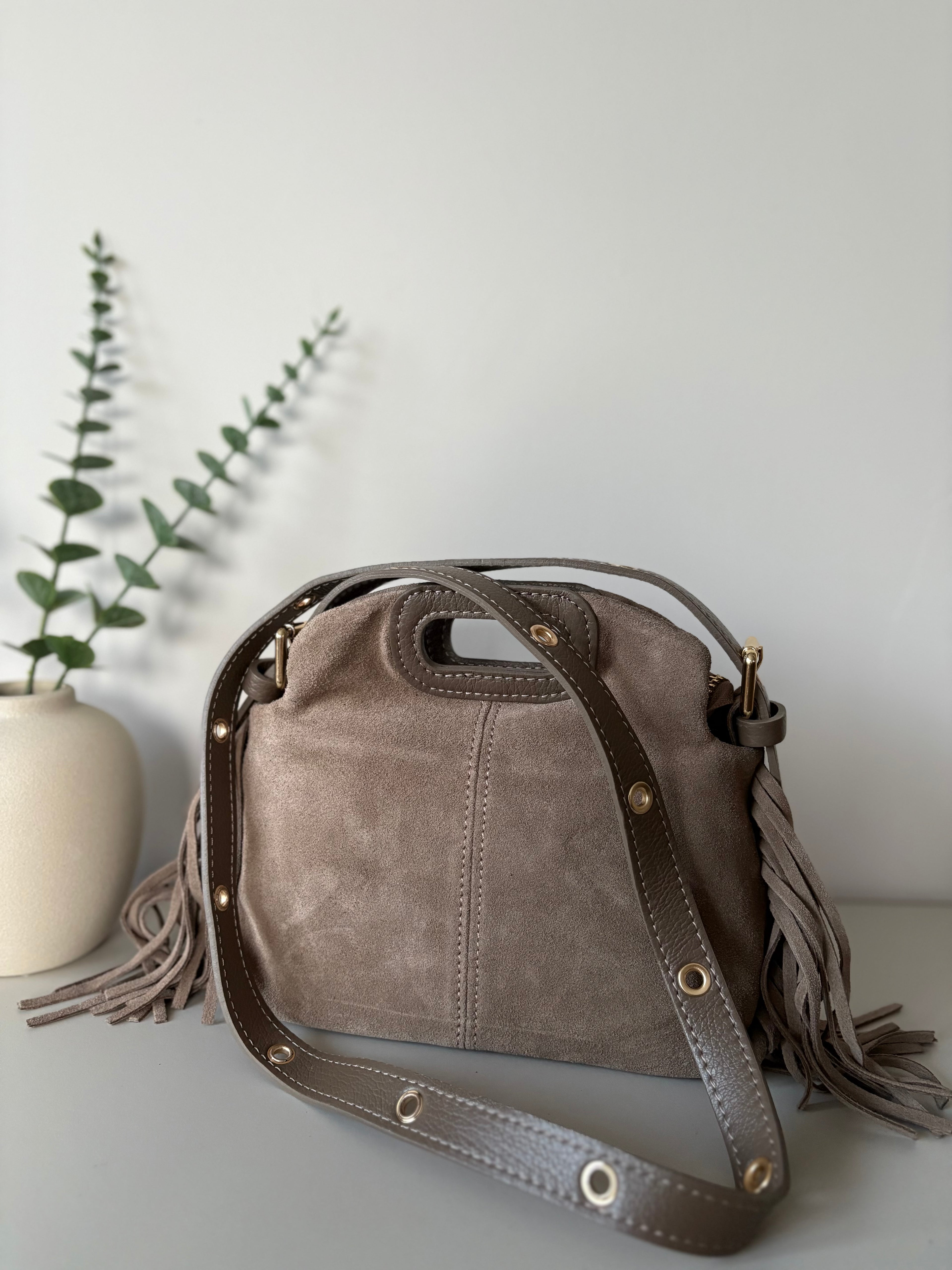 Sac suédine XS - Taupe