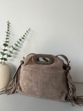 Sac suédine XS - Taupe