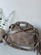 Sac suédine S - Taupe