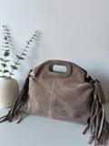 Sac suédine S - Taupe