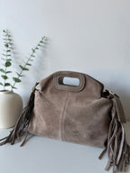 Sac suédine S - Taupe