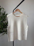 Pull sans manche - Blanc