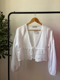 Blouse avec Dentelle - Blanche