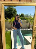 T-shirt Amore - Bleu Marine & Rose