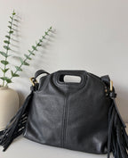 Sac cuir grainé XS - Noir