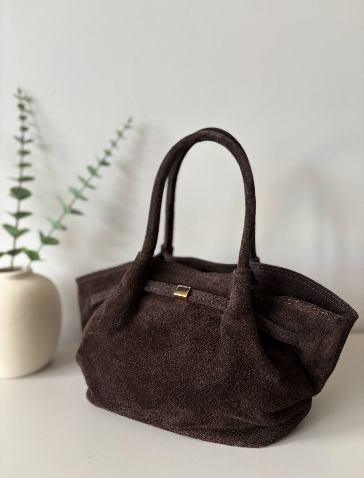 Sac cabas en suédine