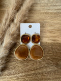 Boucles d'oreilles pendantes en acier inoxydable