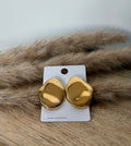Boucles d'oreilles nuage dorées en acier inoxydable
