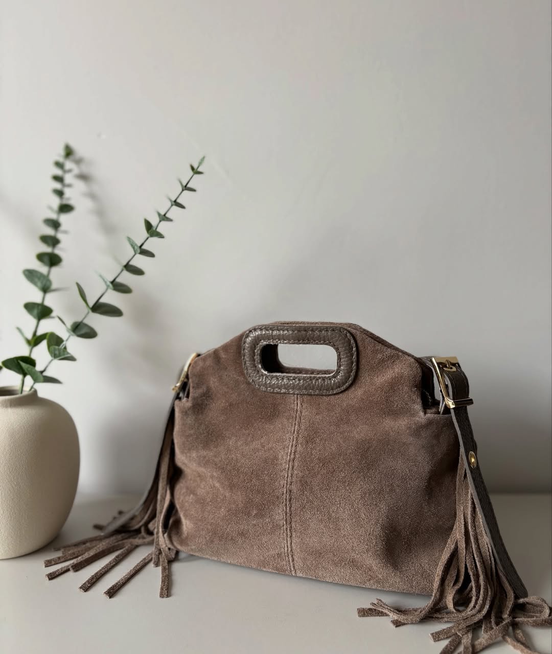 Sac en suédine à franges