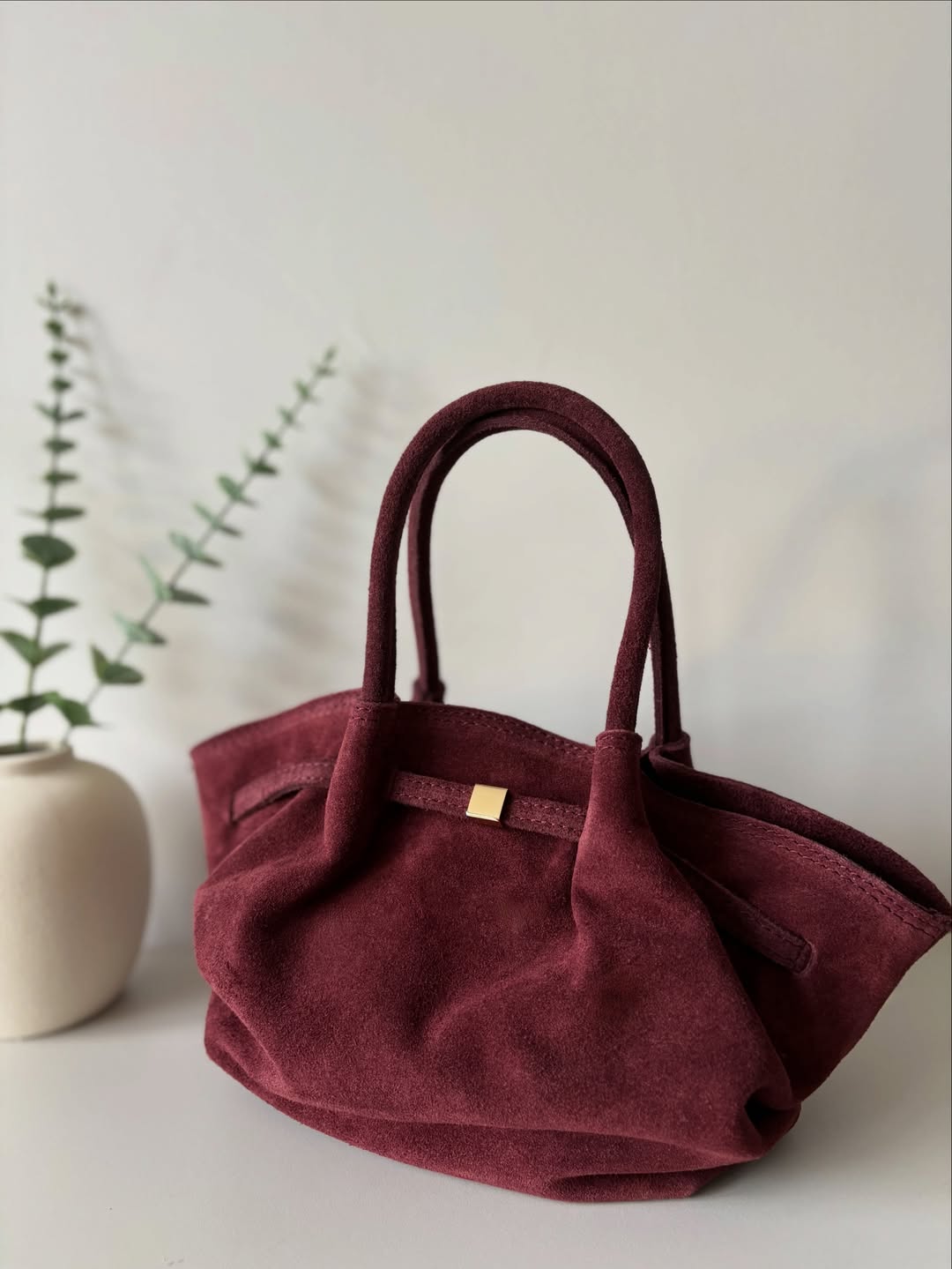 Sac cabas en suédine